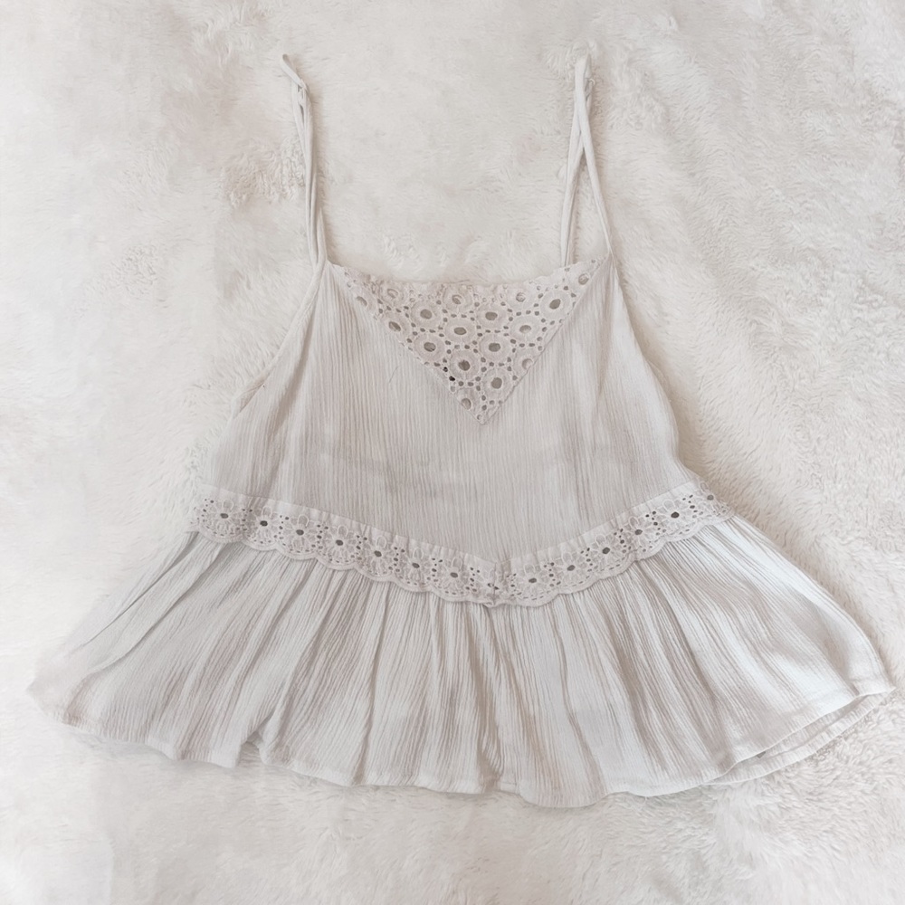 Full Tilt white crop tank top